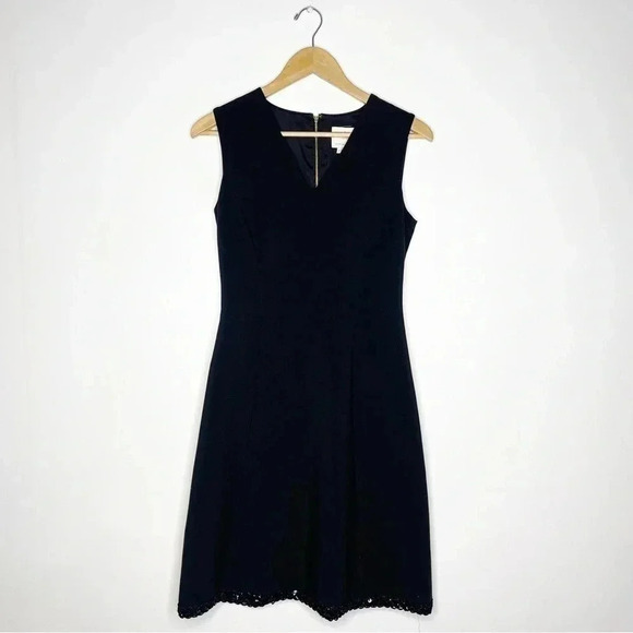 Kate Spade sleeveless V-Neck Black Cocktail Dress Size 2 - Picture 1 of 6